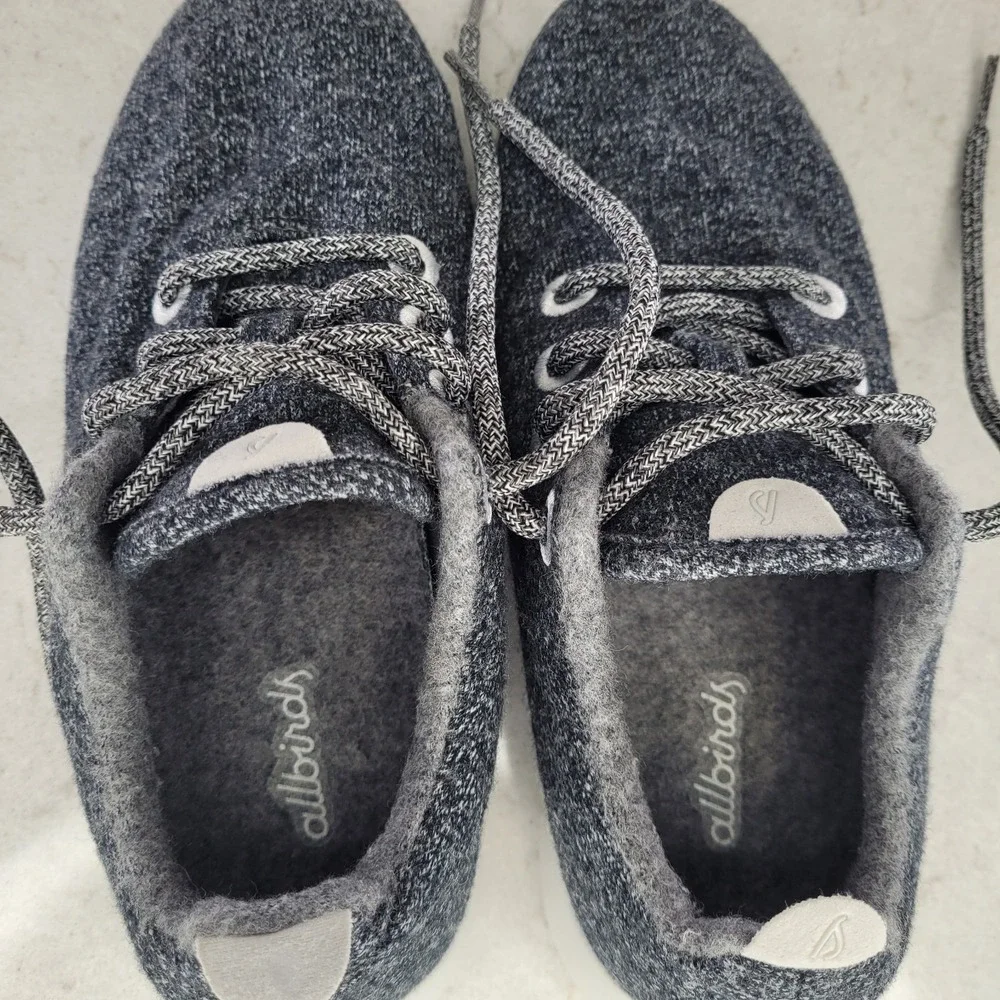 Allbirds Wool‎ Runners WR Gray Lace Up Athletic Shoes Sneakers Womens Size 7 M
